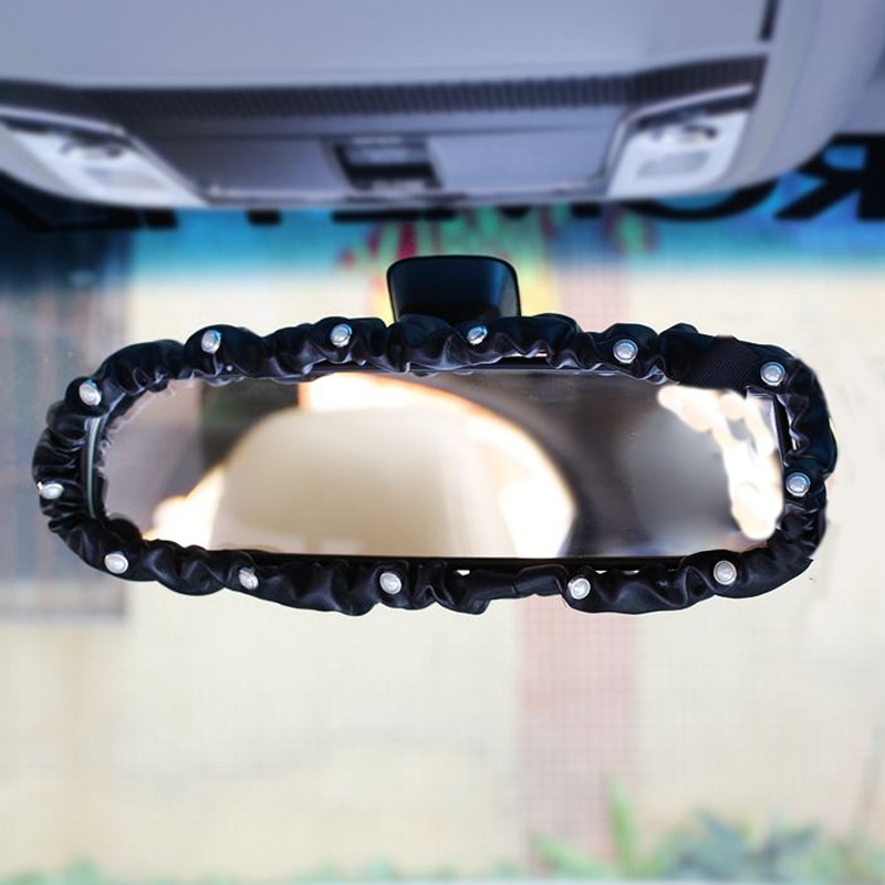 Pearl-Camellia-Flower-Car-Interior-Rearview-Mirror-Cover-PU-Leather-Auto-Rear-View-Decoration-Accessories-For-Girl-6