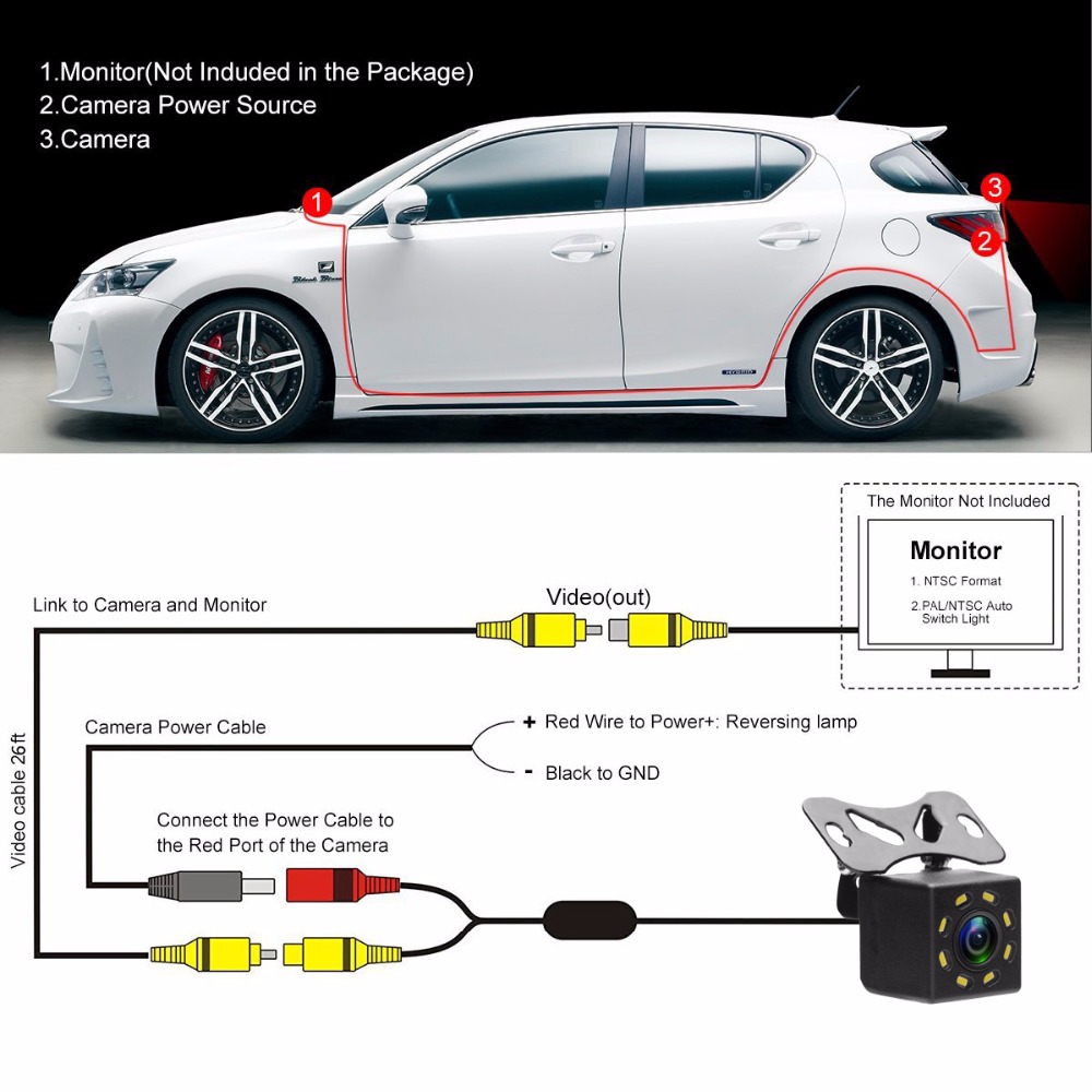 8led IR rear view camera (5)
