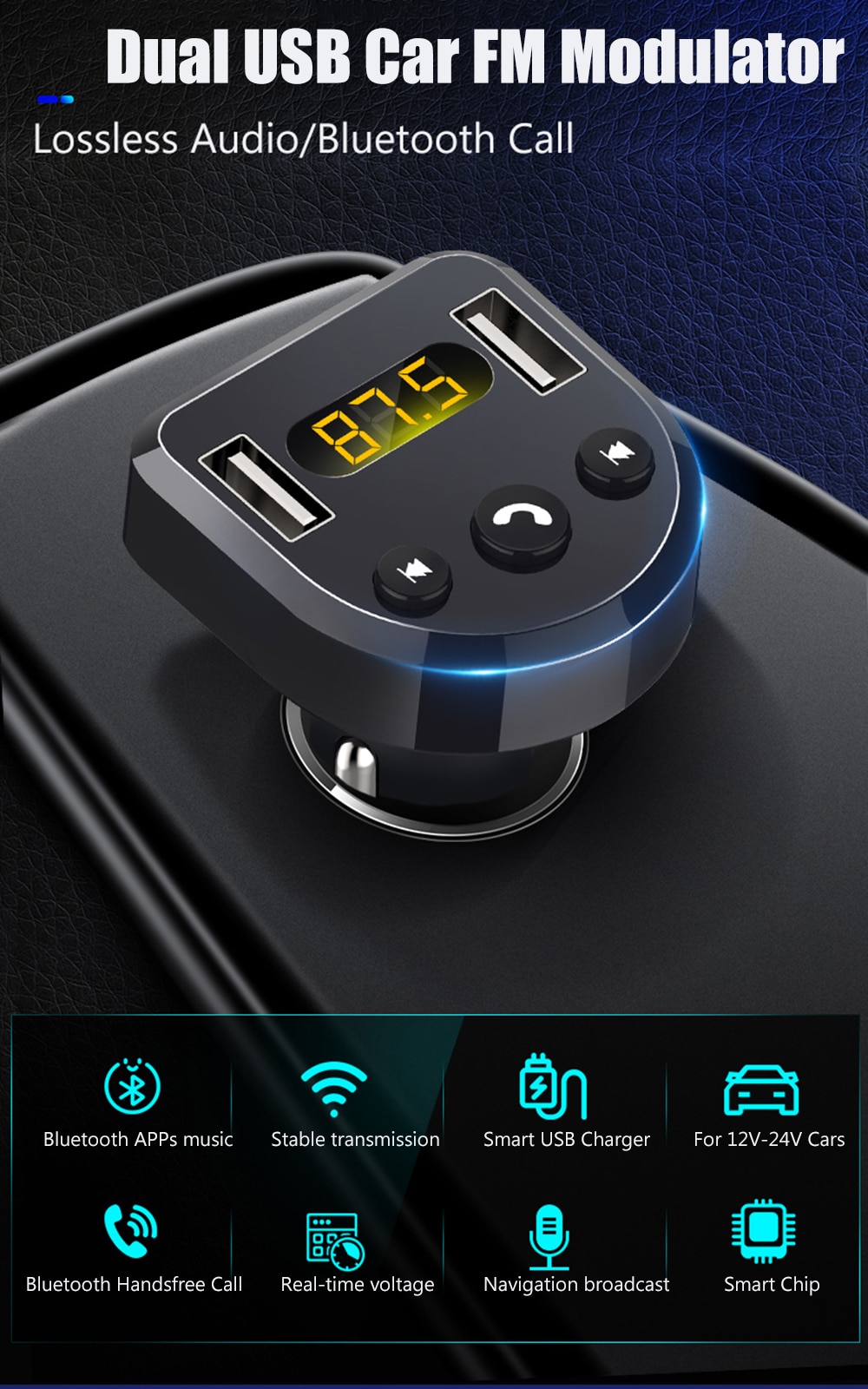 E0239 Bluetooth Car fm Modulator (3)