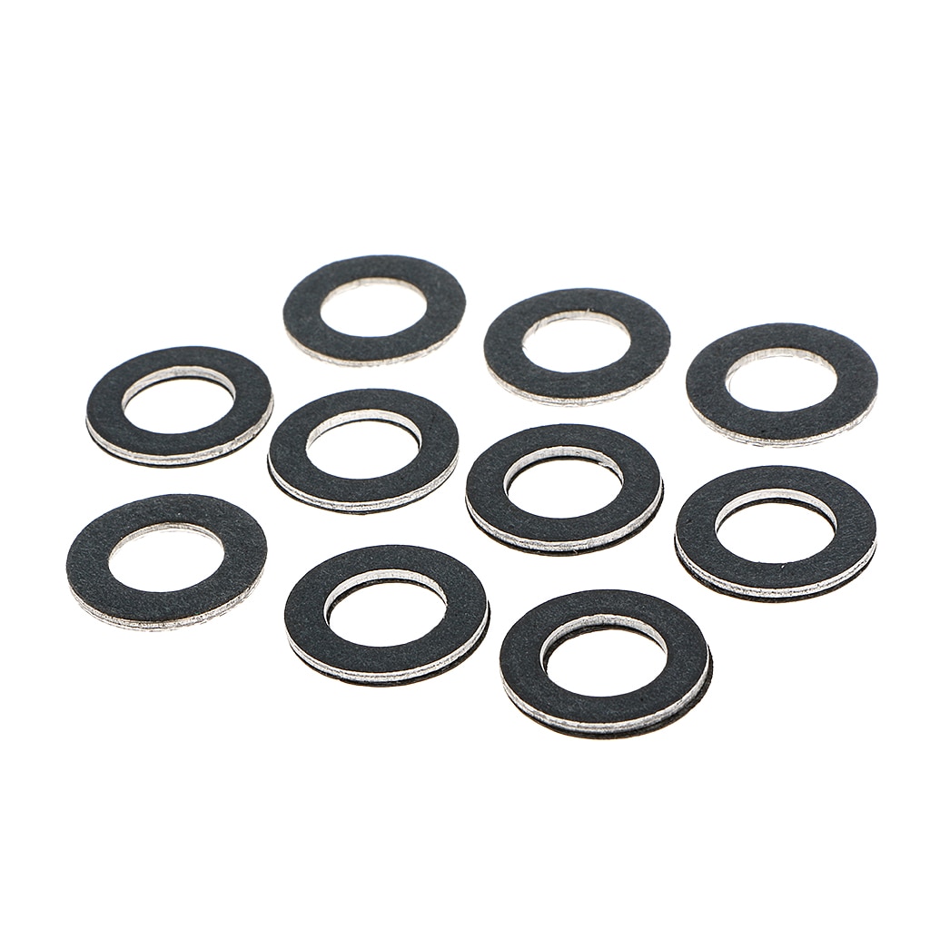 Oil Drain Plug Crush Washer Gaskets for Toyota 90430-12031 Pack of 10 High Quality Safety Oil Drain Plug Gasket