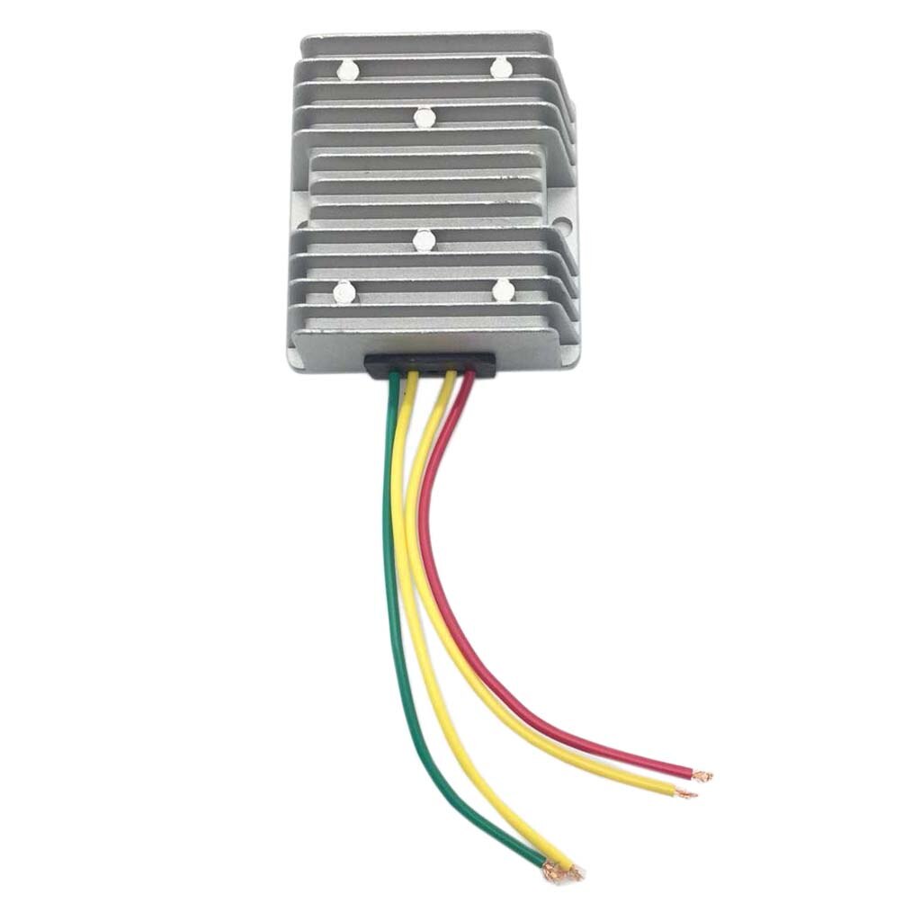 Power 8-40V to 12V 6A DC Voltage Stabilizer Regulator Dustproof Silver
