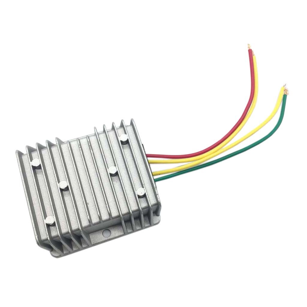 Power 8-40V to 12V 6A DC Voltage Stabilizer Regulator Dustproof Silver