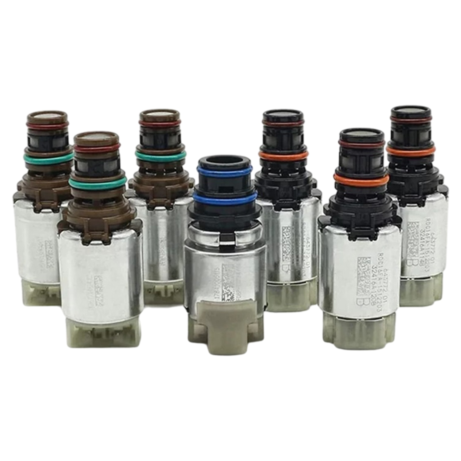 8 Pieces Transmission Solenoid Set Valve Replacement 6F15 6F35 for Ford Vehicles Mercury