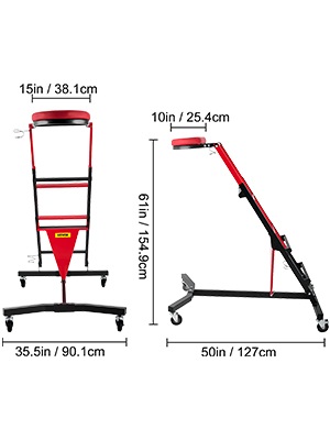 foldable topside creeper-,adjustable height,engine creeper