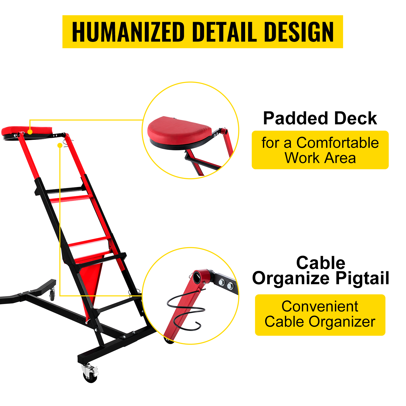 foldable topside creeper-,adjustable height,engine creeper