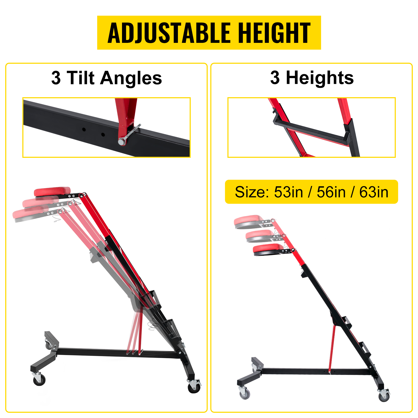 foldable topside creeper-,adjustable height,engine creeper