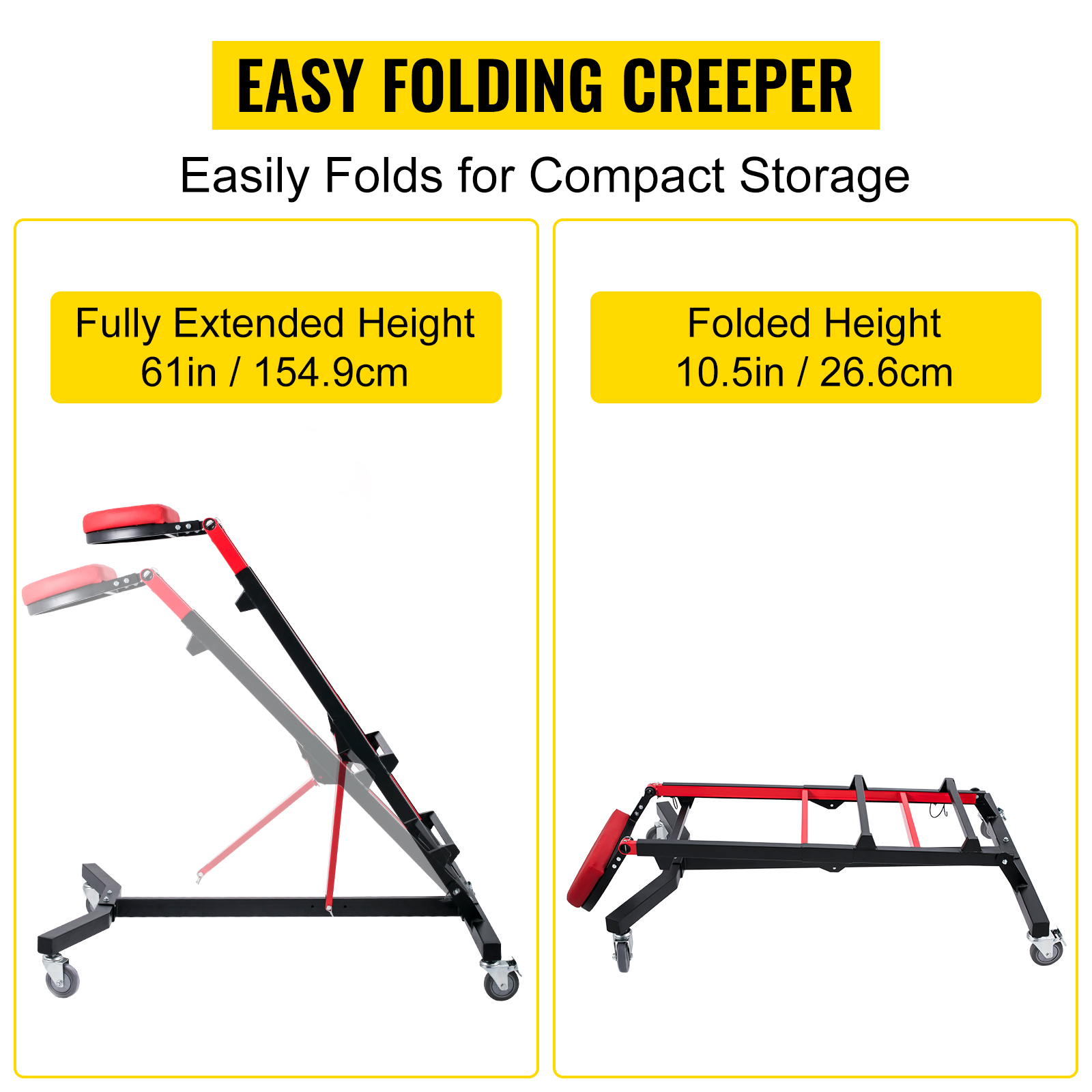 foldable topside creeper-,adjustable height,engine creeper