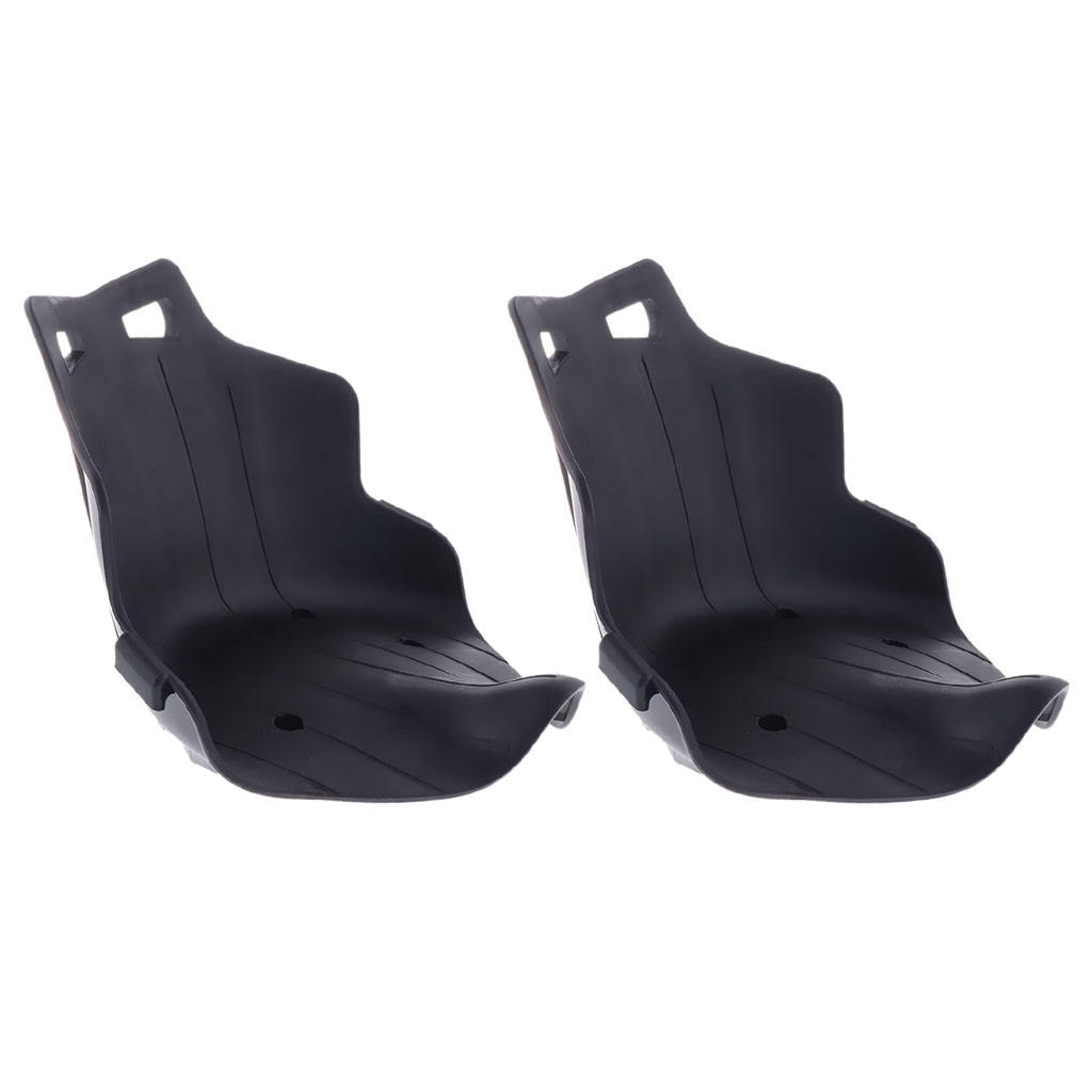 2 Pieces Go Kart Seat Add On Frame Attachment For Balance Board  Black