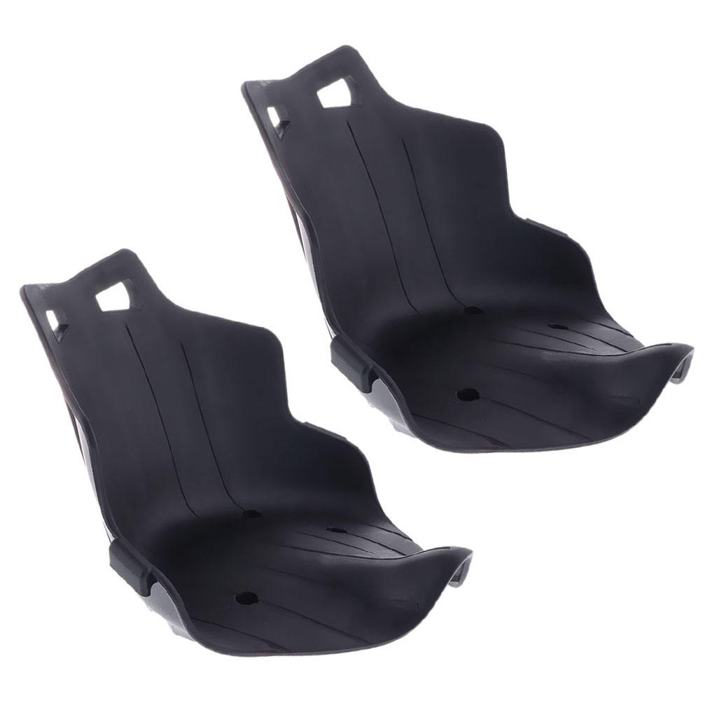 2 Pieces Go Kart Seat Add On Frame Attachment For Balance Board  Black