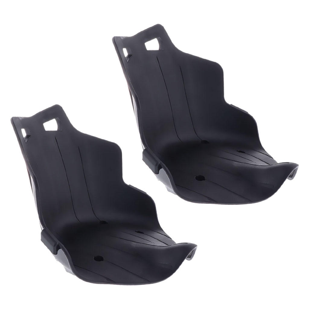 2 Pieces Go Kart Seat Add On Frame Attachment For Balance Board  Black