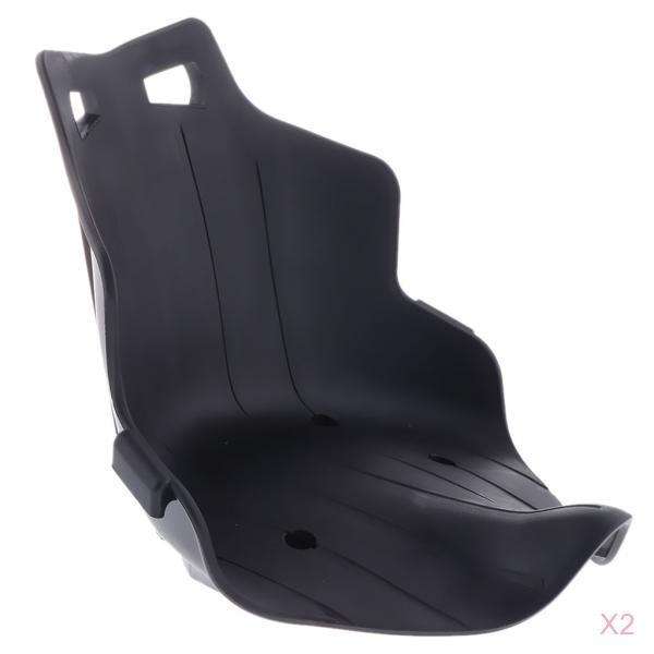 2 Pieces Go Kart Seat Add On Frame Attachment For Balance Board  Black