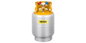 Refrigerant Recovery Tank,Max. 4 Gallon Capacity,Welded Steel