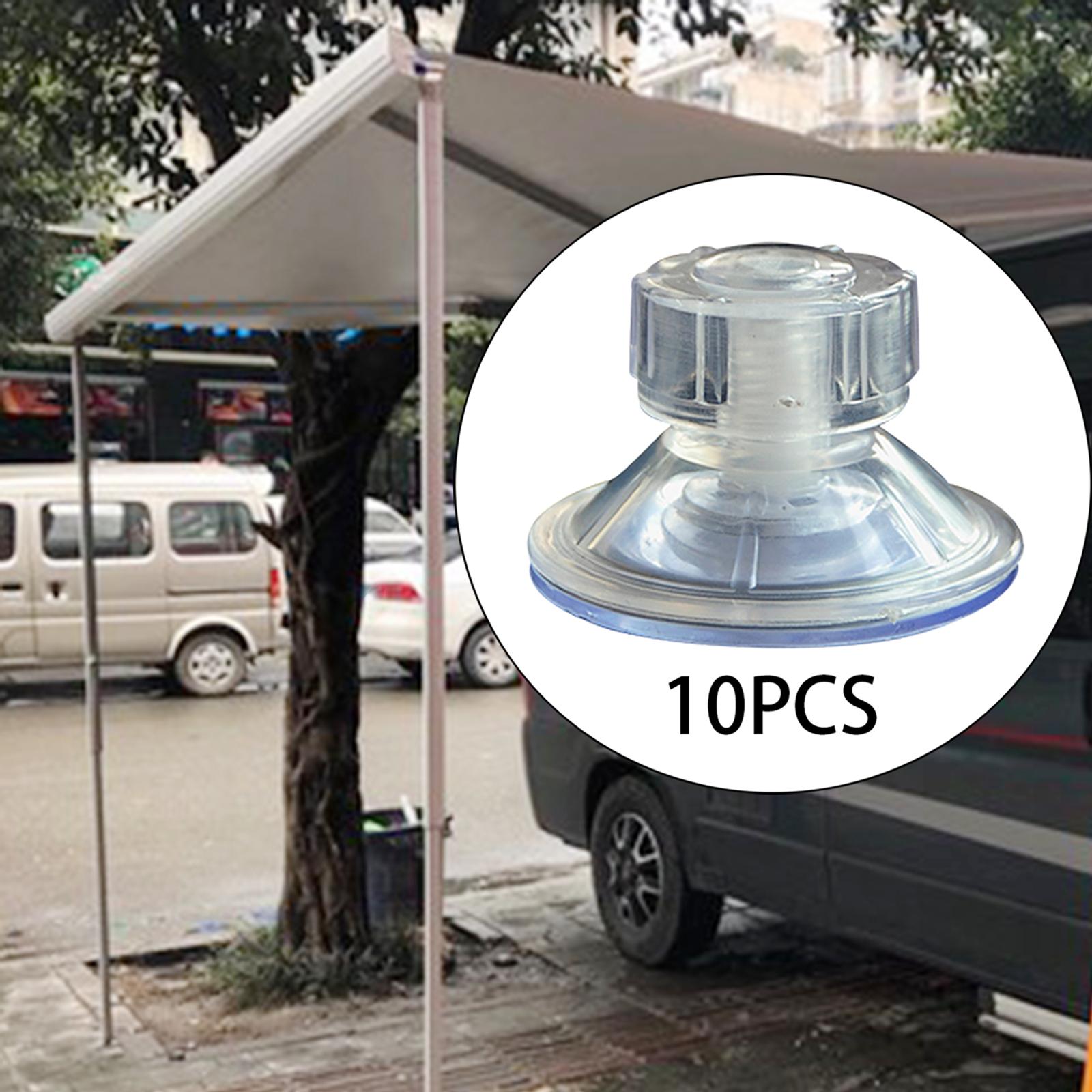 10 Pieces Car Awning Suction Cup Reusable Car Tensioner Camping Tarpaulin Accessories for Caravan Motorhome