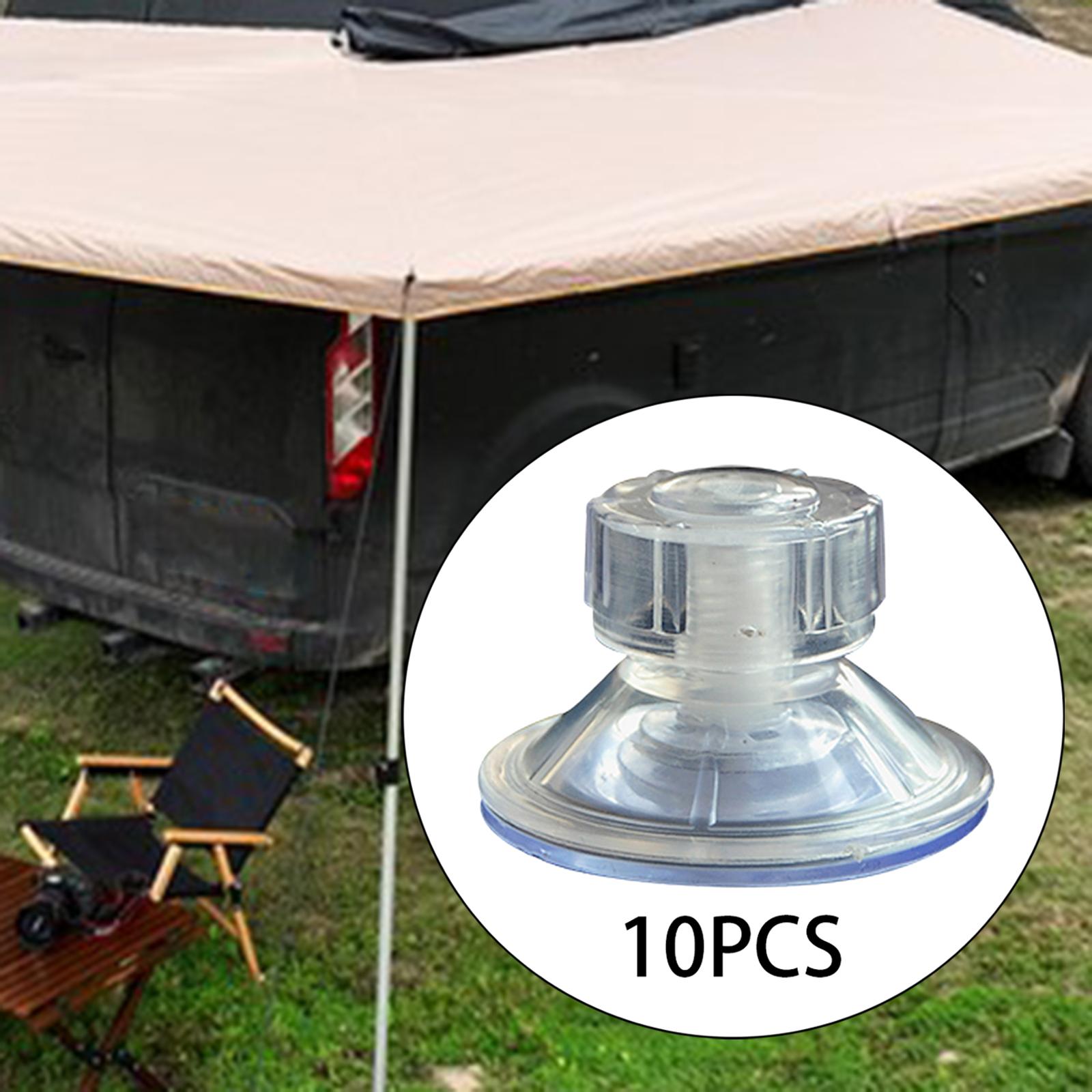 10 Pieces Car Awning Suction Cup Reusable Car Tensioner Camping Tarpaulin Accessories for Caravan Motorhome